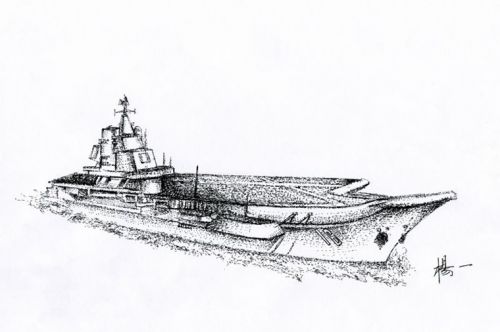 一步一步教畫山東艦——從細(xì)節(jié)到整體的藝術(shù)展現(xiàn)，手把手教你畫山東艦，細(xì)節(jié)到整體的全面藝術(shù)指南